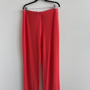 BOSTON PROPER BEYOND TRAVEL ORANGE PANT, SIZE L-REG